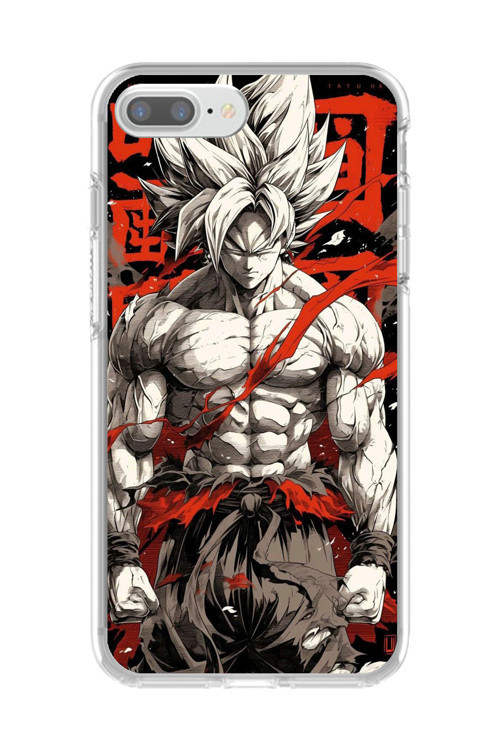 İphone 8 Plus Uyumlu Şeffaf Kılıf Dragon Ball-Z Tasarımlı 1