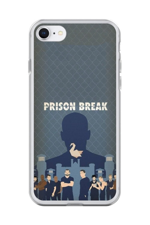 İphone 6 Uyumlu Şeffaf Kılıf Prison Break Tasarımlı