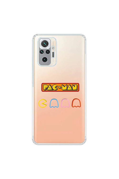 Xiaomi Redmi Note 10 Pro Uyumlu Şeffaf Kılıf 1 Pac-Man Tasarımlı