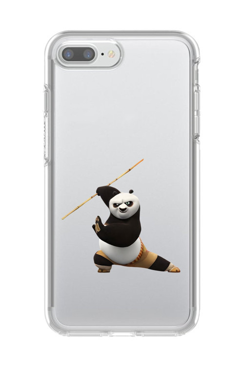 İphone 7 Plus Uyumlu Şeffaf Kılıf Cartoon Kung Fu Po 7 Tasarımlı
