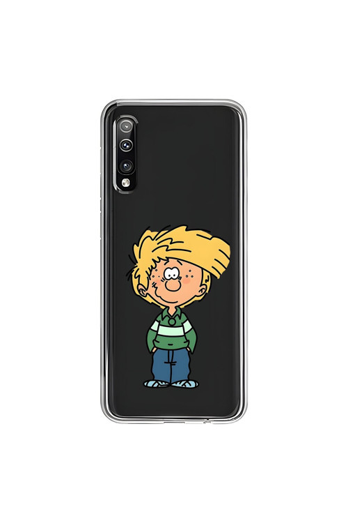 Samsung Galaxy A50 Uyumlu Şeffaf Kılıf Cartoon 2 Tasarımlı