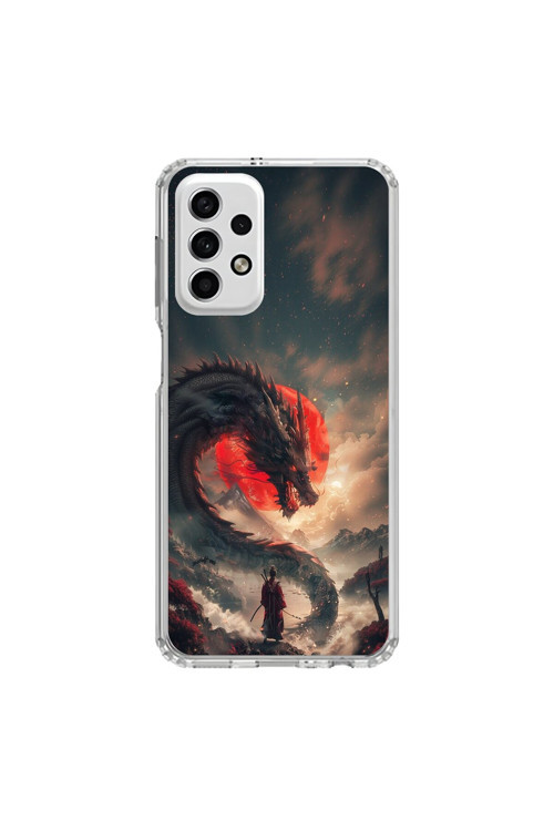 Samsung Galaxy A33 Uyumlu Şeffaf Kılıf Samurai 3 Tasarımlı