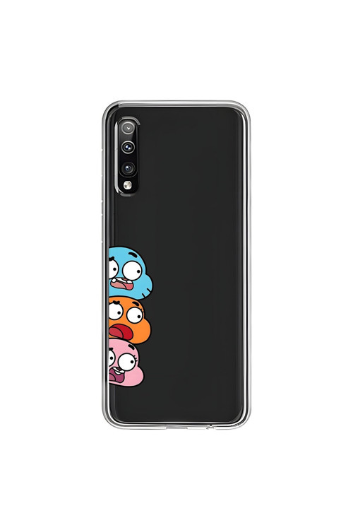 Samsung Galaxy A50 Uyumlu Şeffaf Kılıf Cartoon 6 Tasarımlı