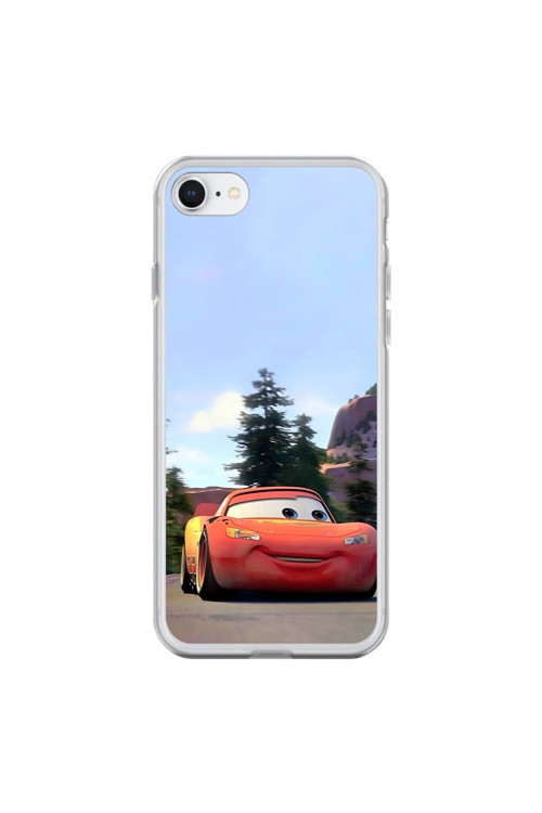 İphone 7 Uyumlu Şeffaf Kılıf Couple Mcqueen 1 Tasarımlı
