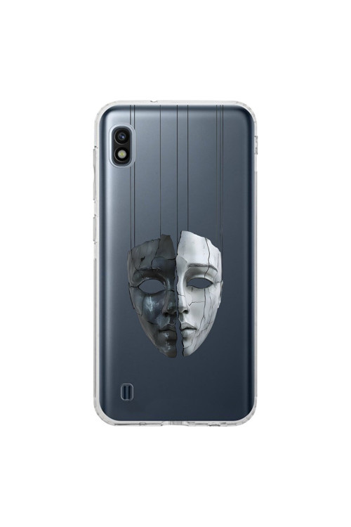 Samsung Galaxy A10 Uyumlu Şeffaf Kılıf Estetik Yüz 8 Tasarımlı