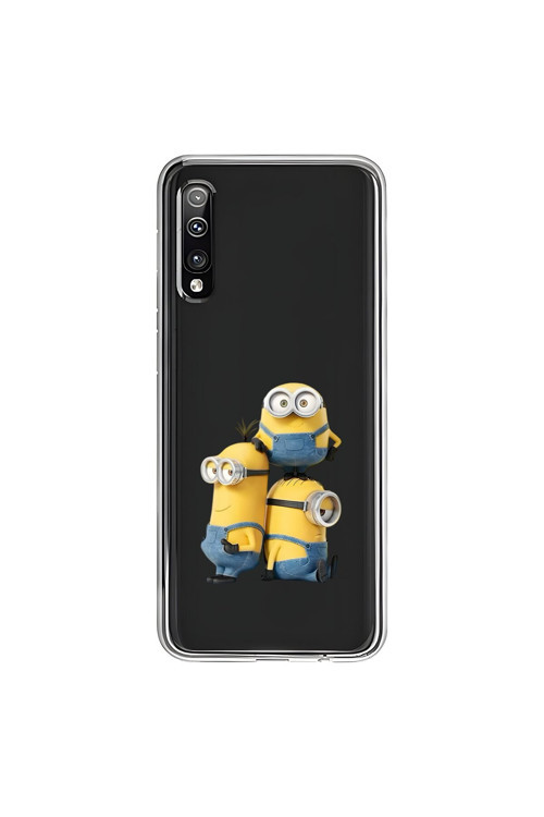 Samsung Galaxy A50 Uyumlu Şeffaf Kılıf Cartoon 10 Tasarımlı