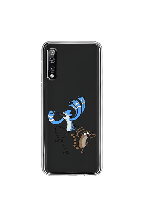 Samsung Galaxy A50 Uyumlu Şeffaf Kılıf Cartoon 13 Tasarımlı