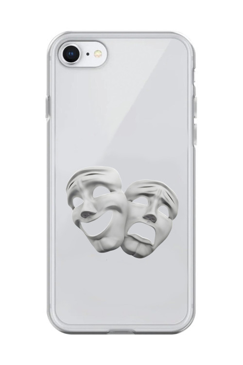 İphone 6 Plus Uyumlu Şeffaf Kılıf Estetik Yüz 7 Tasarımlı