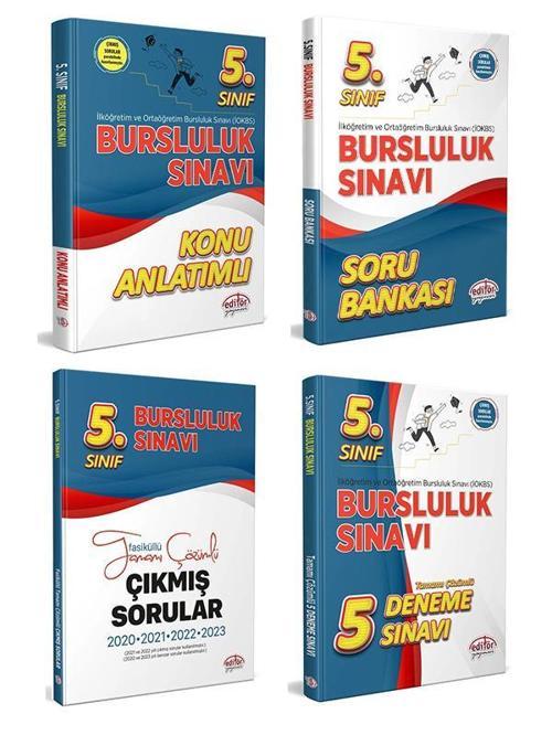 2024 5. Sınıf Bursluluk İOKBS Konu + Soru + 5 Deneme + Son 4 Yıl Çıkmış Sorular Editör Yayın