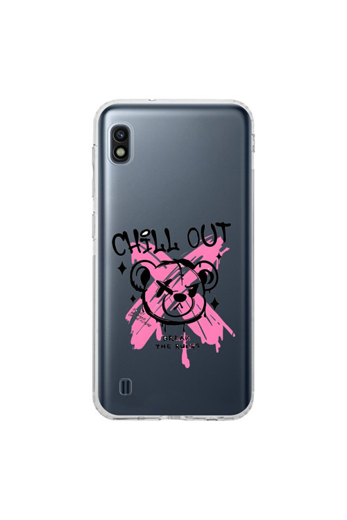 Samsung Galaxy A10 Uyumlu Şeffaf Kılıf Graffiti 6 Tasarımlı