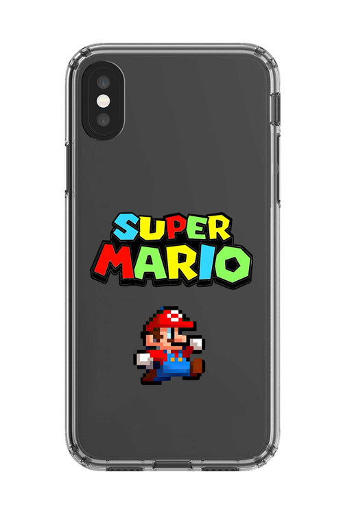 İphone Xs Max Uyumlu Şeffaf Kılıf 2 Mario Tasarımlı