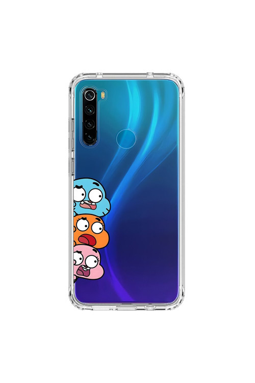 Xiaomi Redmi Note 8 Uyumlu Şeffaf Kılıf Cartoon 6 Tasarımlı