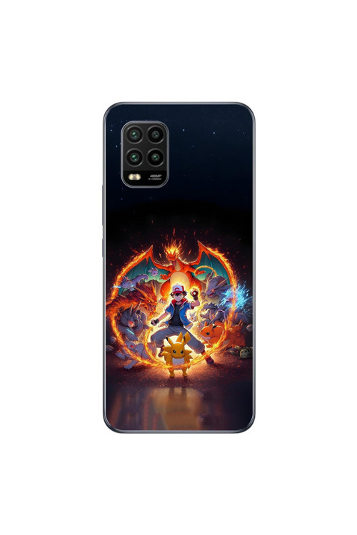 Xiaomi Mi 10 Lite Uyumlu Şeffaf Kılıf Pokemon 3 Tasarımlı