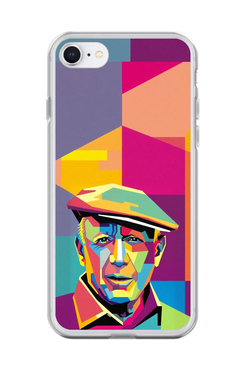 İphone 7 Uyumlu Şeffaf Kılıf Pablo Picasso Tasarımlı