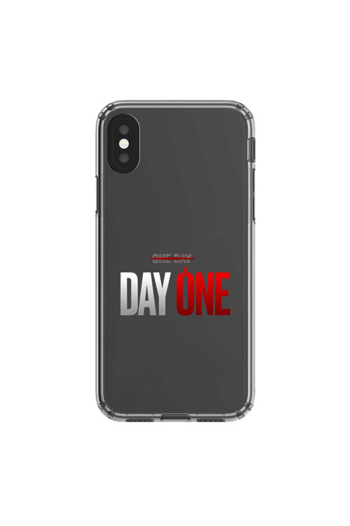 İphone Xs Max Uyumlu Şeffaf Kılıf One Day/Day One Tasarımlı
