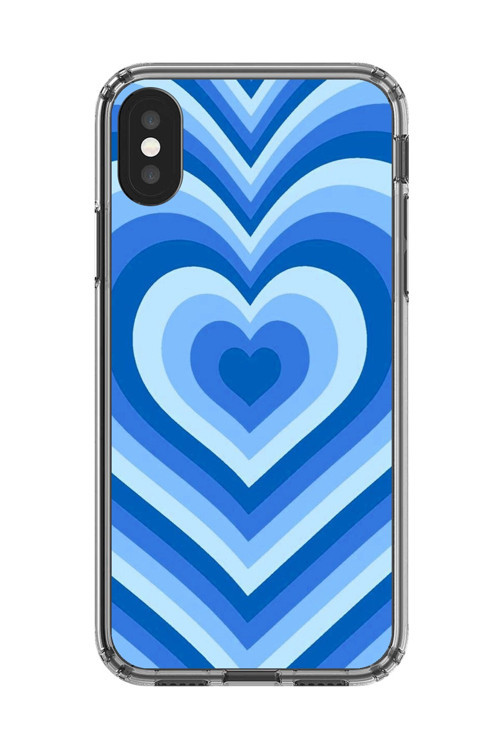 İphone Xs Uyumlu Şeffaf Kılıf Kalp 4 Tasarımlı