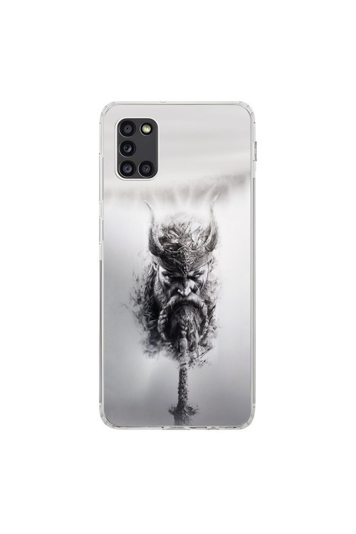Samsung Galaxy A31 Uyumlu Şeffaf Kılıf Nordic 2 Tasarımlı