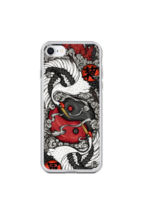 İphone 6S Uyumlu Şeffaf Kılıf Aesthetic 4 Tasarımlı