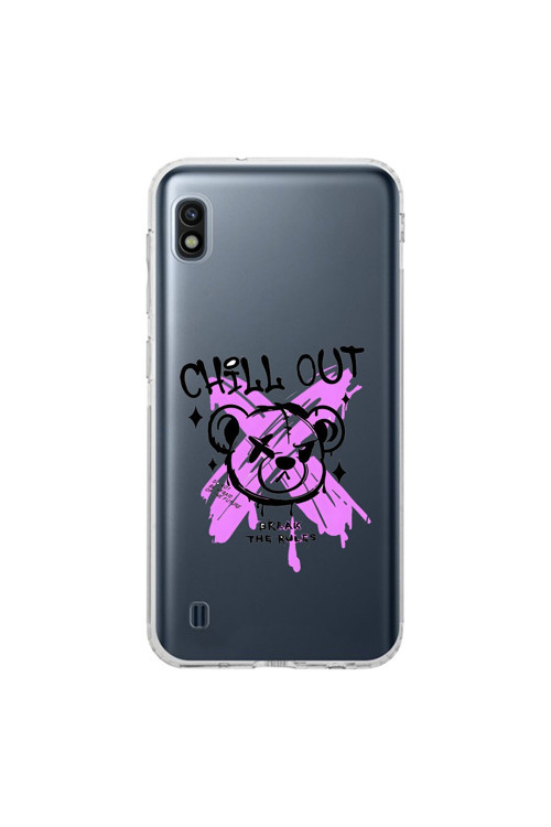 Samsung Galaxy A10 Uyumlu Şeffaf Kılıf Graffiti 7 Tasarımlı