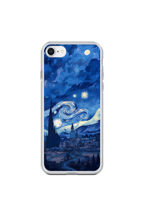 İphone 6S Uyumlu Şeffaf Kılıf Aesthetic 8 Tasarımlı