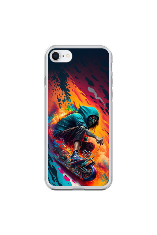 İphone 6S Uyumlu Şeffaf Kılıf Aesthetic 5 Tasarımlı