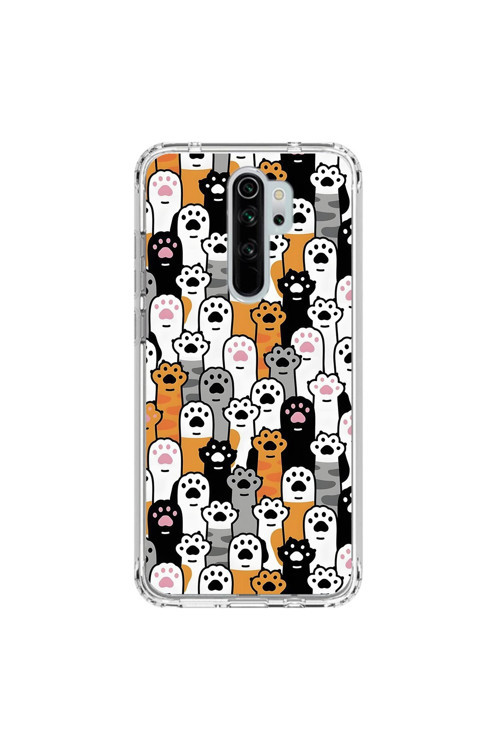 Xiaomi Redmi Note 8 Pro Uyumlu Şeffaf Kılıf Kedişler 3 Tasarımlı