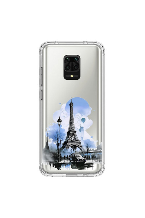 Xiaomi Redmi Note 9 Pro Uyumlu Şeffaf Kılıf Paris 2 Tasarımlı