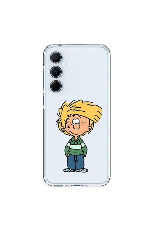 Samsung Galaxy A35 Uyumlu Şeffaf Kılıf Cartoon 2 Tasarımlı