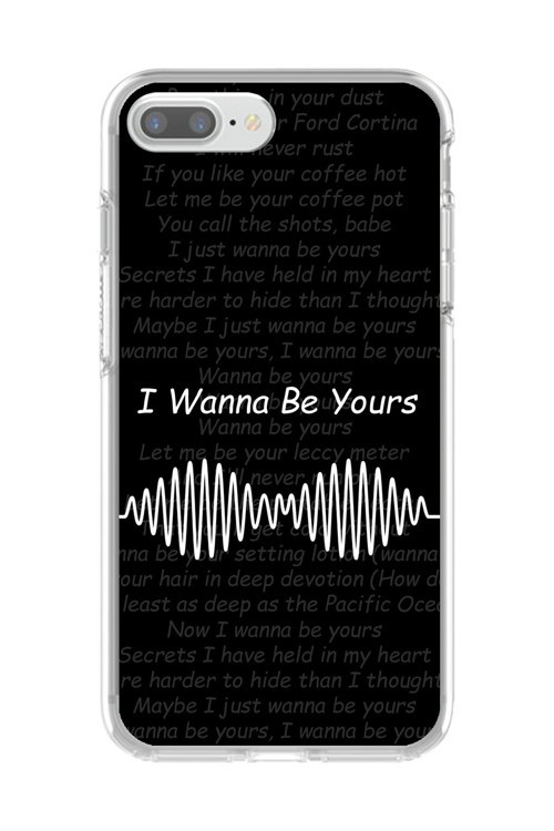İphone 7 Plus Uyumlu Şeffaf Kılıf I Wanna Be Yours Couple (Çift) Tasarımlı