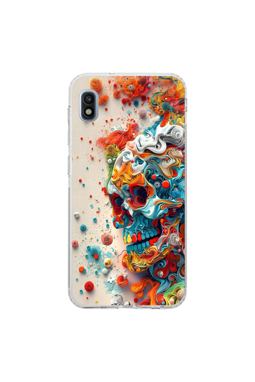 Samsung Galaxy A10 Uyumlu Şeffaf Kılıf Graffiti 5 Tasarımlı