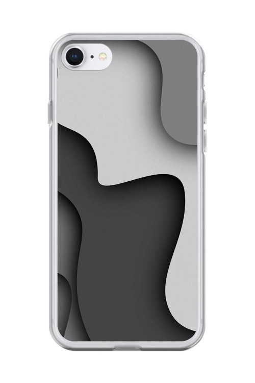 İphone 8 Uyumlu Şeffaf Kılıf Şeffaf Wallpaper 2 Tasarımlı