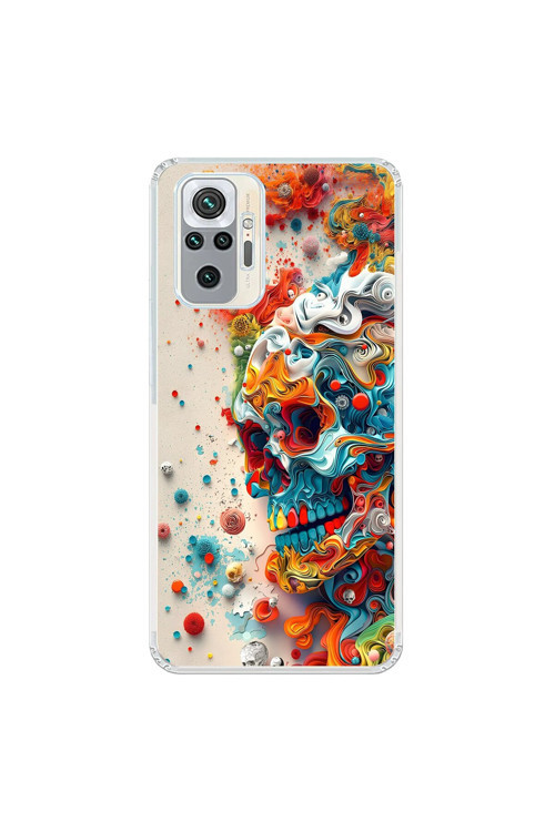 Xiaomi Redmi Note 10 Pro Uyumlu Şeffaf Kılıf Graffiti 5 Tasarımlı