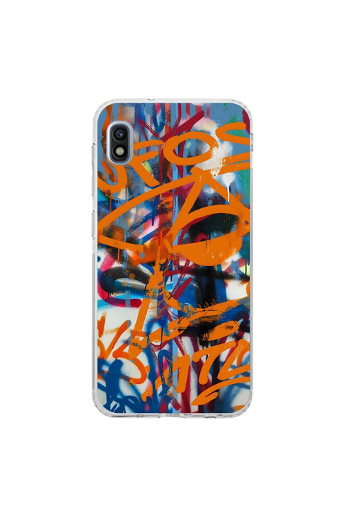 Samsung Galaxy A10 Uyumlu Şeffaf Kılıf Graffiti 2 Tasarımlı