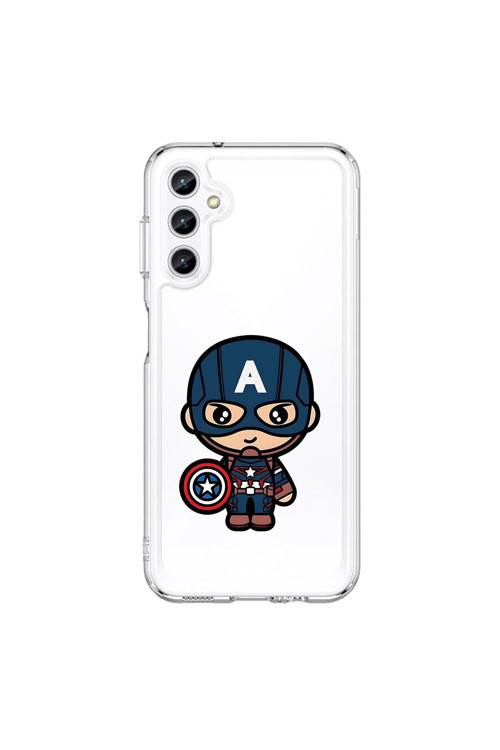 Samsung Galaxy A25 Uyumlu Şeffaf Kılıf Chibi 4 Tasarımlı
