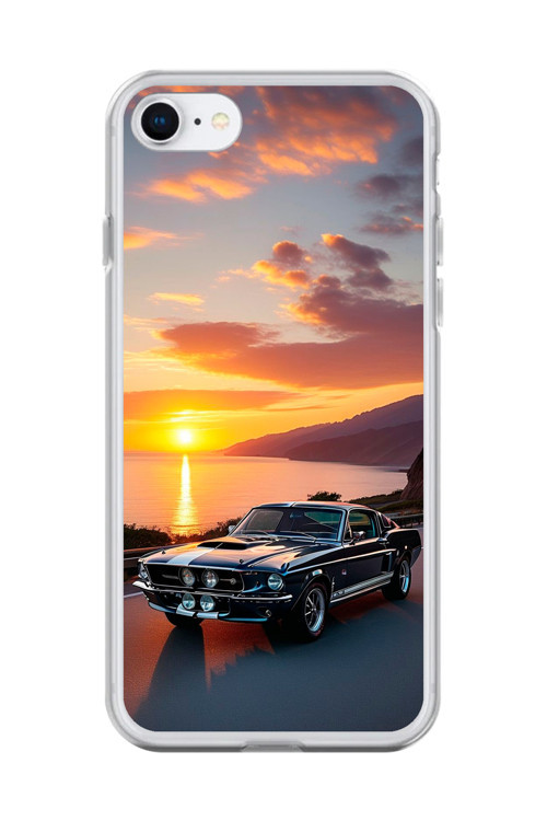 İphone 6S Plus Uyumlu Şeffaf Kılıf Araba Tasarımlı 2