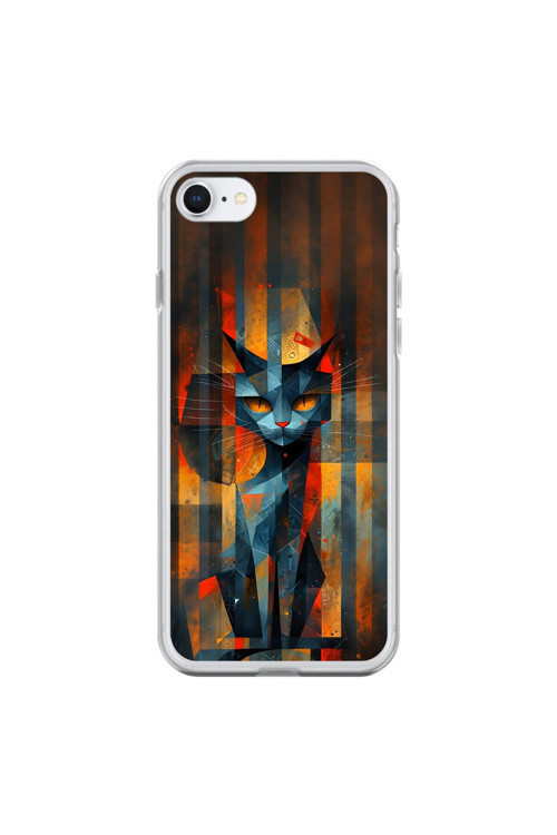 İphone 6S Uyumlu Şeffaf Kılıf Aesthetic 2 Tasarımlı