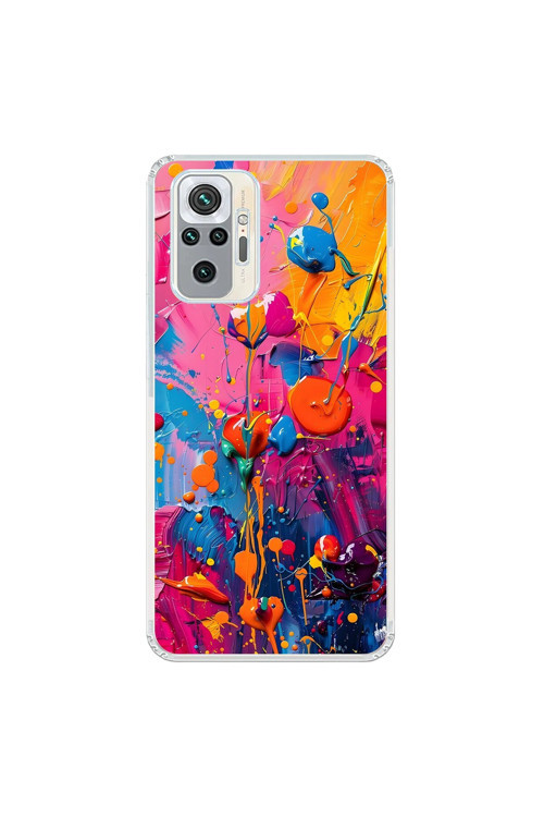 Xiaomi Redmi Note 10 Pro Uyumlu Şeffaf Kılıf Graffiti 3 Tasarımlı