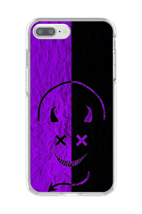 İphone 7 Plus Uyumlu Şeffaf Kılıf Devil 3 Tasarımlı