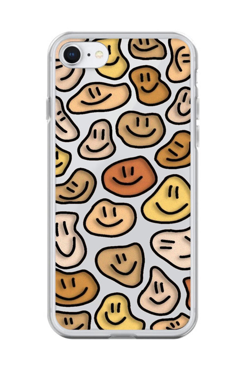 İphone 8 Uyumlu Şeffaf Kılıf Şeffaf Wallpaper 8 Tasarımlı