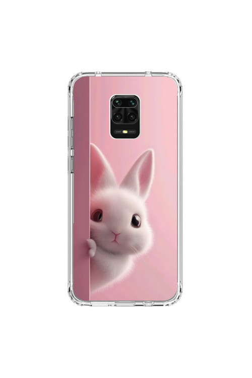 Xiaomi Redmi Note 9 Pro Uyumlu Şeffaf Kılıf 5 Peluş Tavşan Tasarımlı