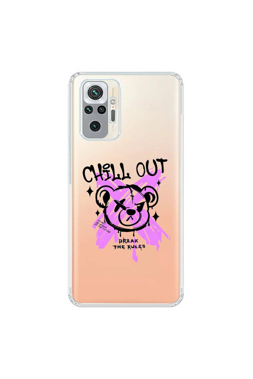 Xiaomi Redmi Note 10 Pro Uyumlu Şeffaf Kılıf Graffiti 7 Tasarımlı