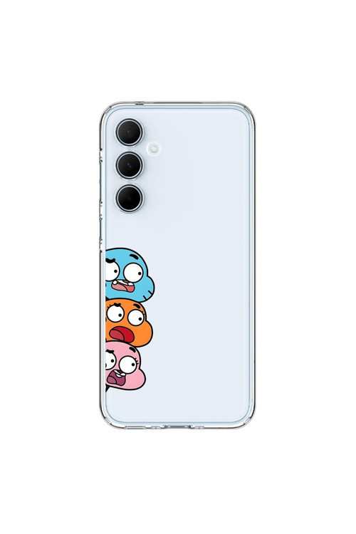 Samsung Galaxy A35 Uyumlu Şeffaf Kılıf Cartoon 6 Tasarımlı