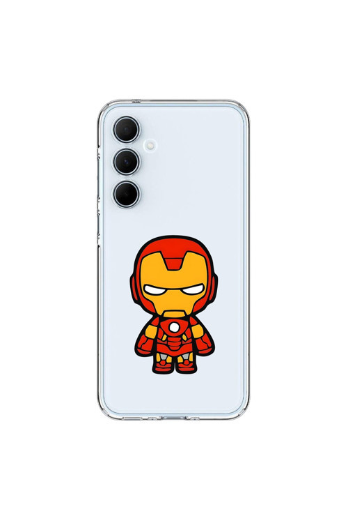 Samsung Galaxy A35 Uyumlu Şeffaf Kılıf Chibi 2 Tasarımlı
