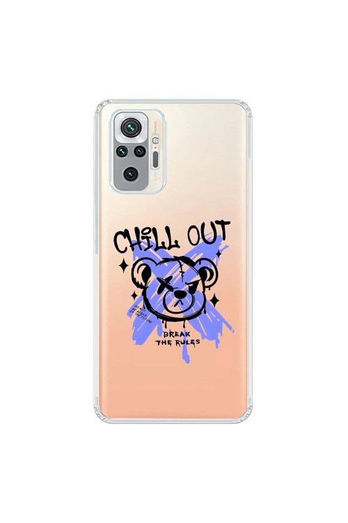 Xiaomi Redmi Note 10 Pro Uyumlu Şeffaf Kılıf Graffiti 8 Tasarımlı