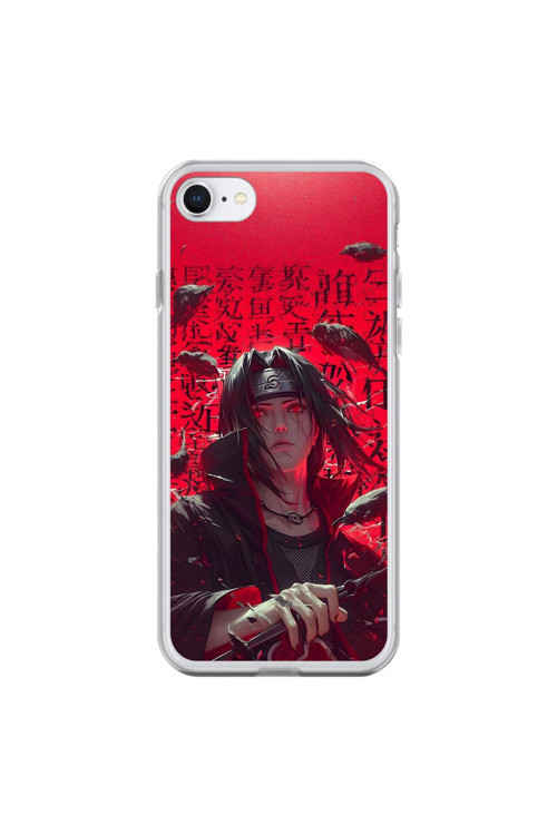 İphone 7 Uyumlu Şeffaf Kılıf Naruto Itachi Tasarımlı