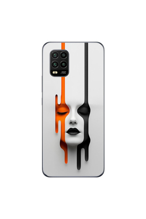 Xiaomi Mi 10 Lite Uyumlu Şeffaf Kılıf Estetik Yüz 1 Tasarımlı