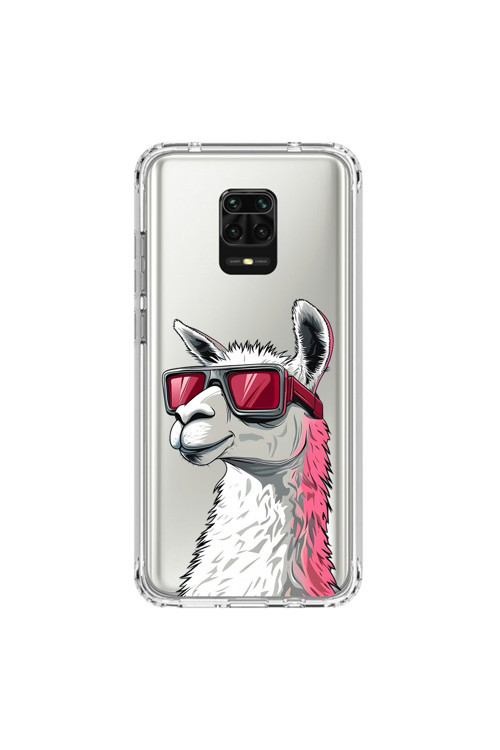 Xiaomi Redmi Note 9 Pro Uyumlu Şeffaf Kılıf Cool Lama Tasarımlı