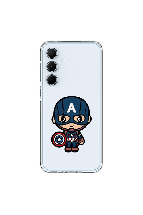 Samsung Galaxy A35 Uyumlu Şeffaf Kılıf Chibi 4 Tasarımlı