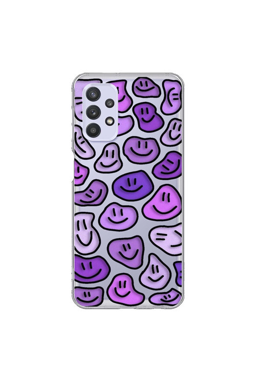 Samsung Galaxy A32 Uyumlu Şeffaf Kılıf Wallpaper 6 Tasarımlı