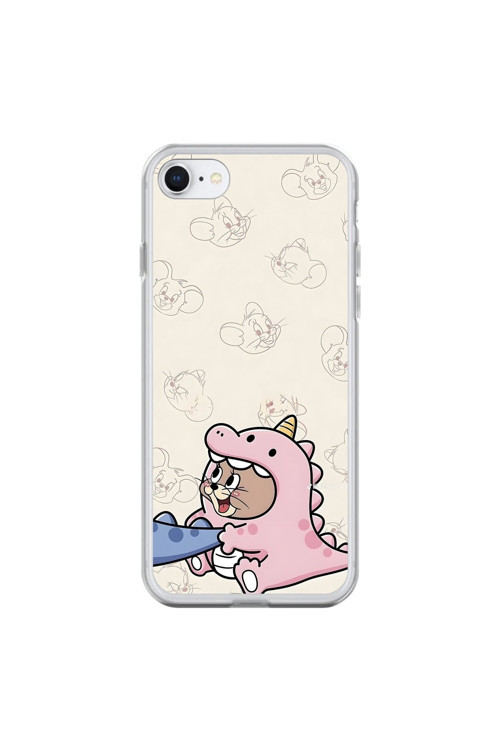 İphone 6S Uyumlu Şeffaf Kılıf Couple Jerry 2 Tasarımlı